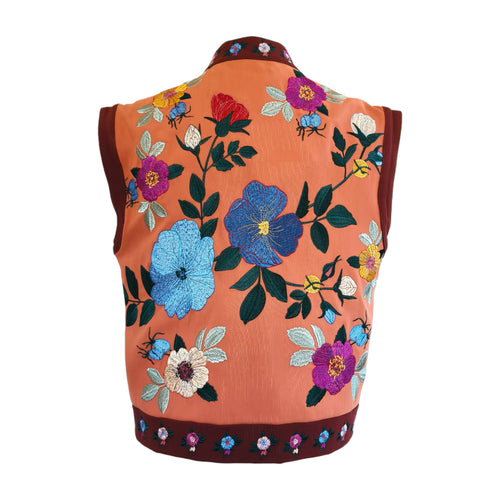 Nasrin Floral Embroidered Waistcoat