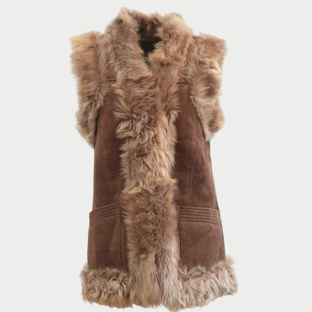 Made-to-order: Nawa authentic Afghan sheepskin waistcoat