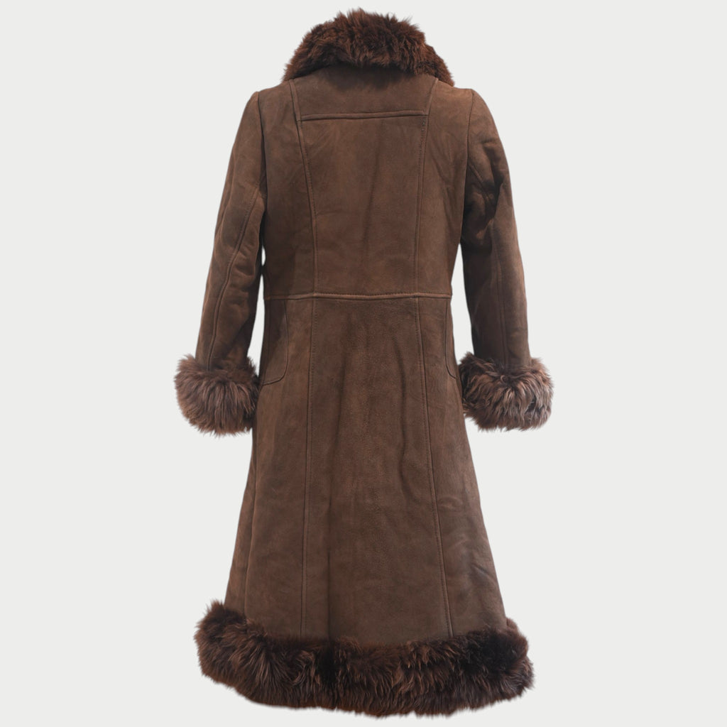 Chocolate brown authentic Afghan coat