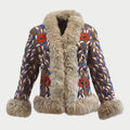Handmade Afghan sheepskin womens jacket