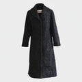 Long black authentic karakul coat - handmade in Afghanistan