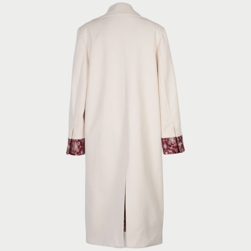 Silk road style womens jacquard coat