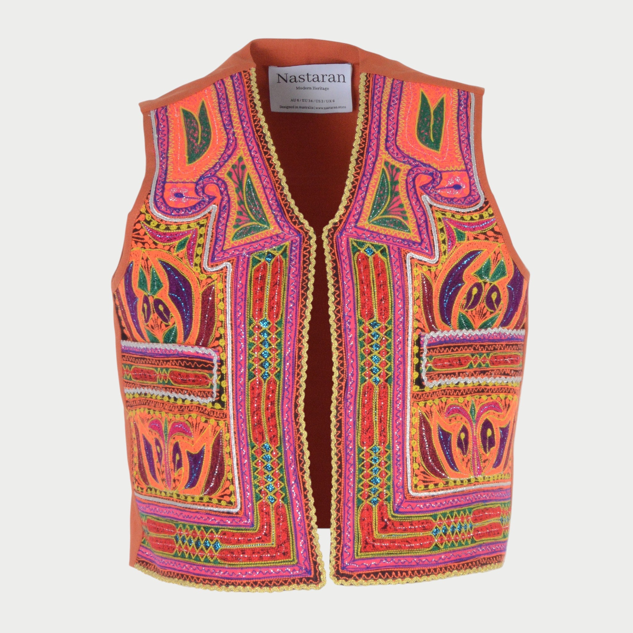 Nastaran handmade Hazaragi vest embroidered 