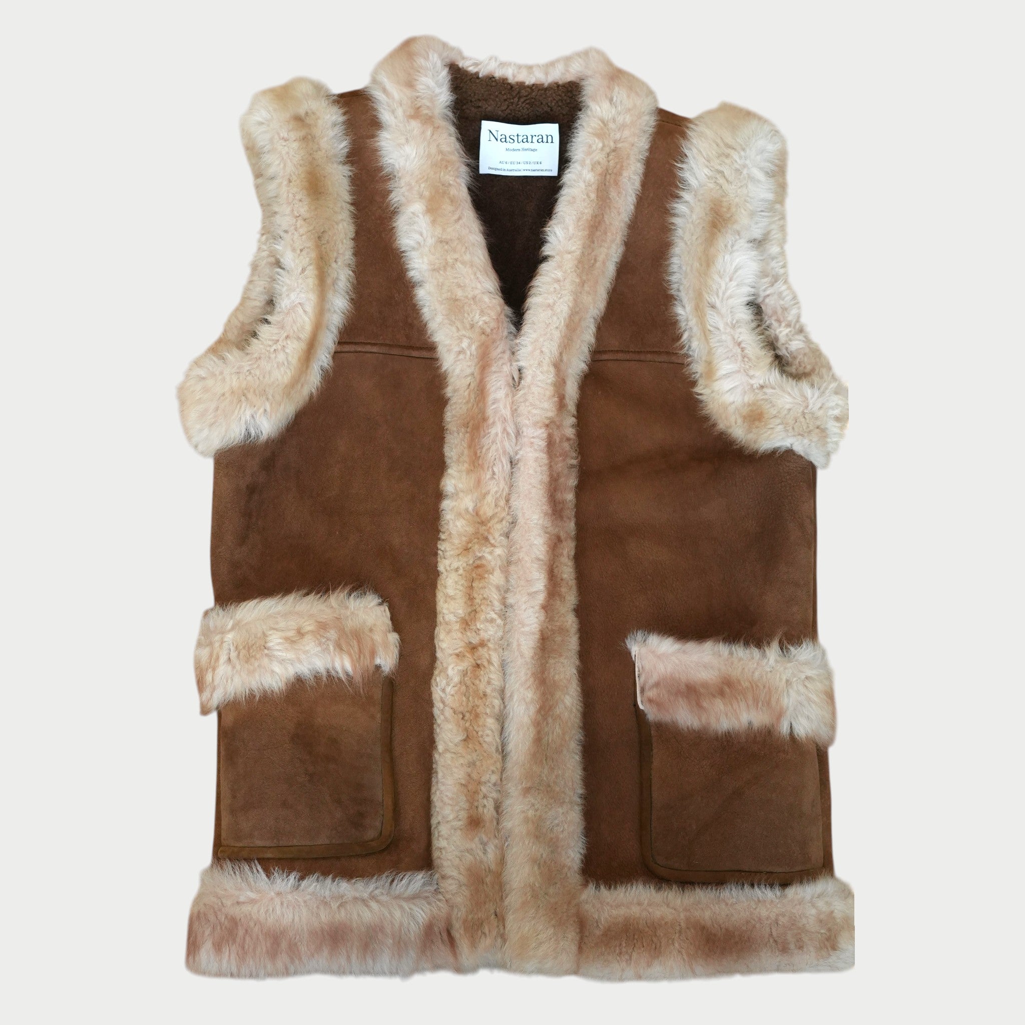 Afghan handmade oversized womens waistcoat