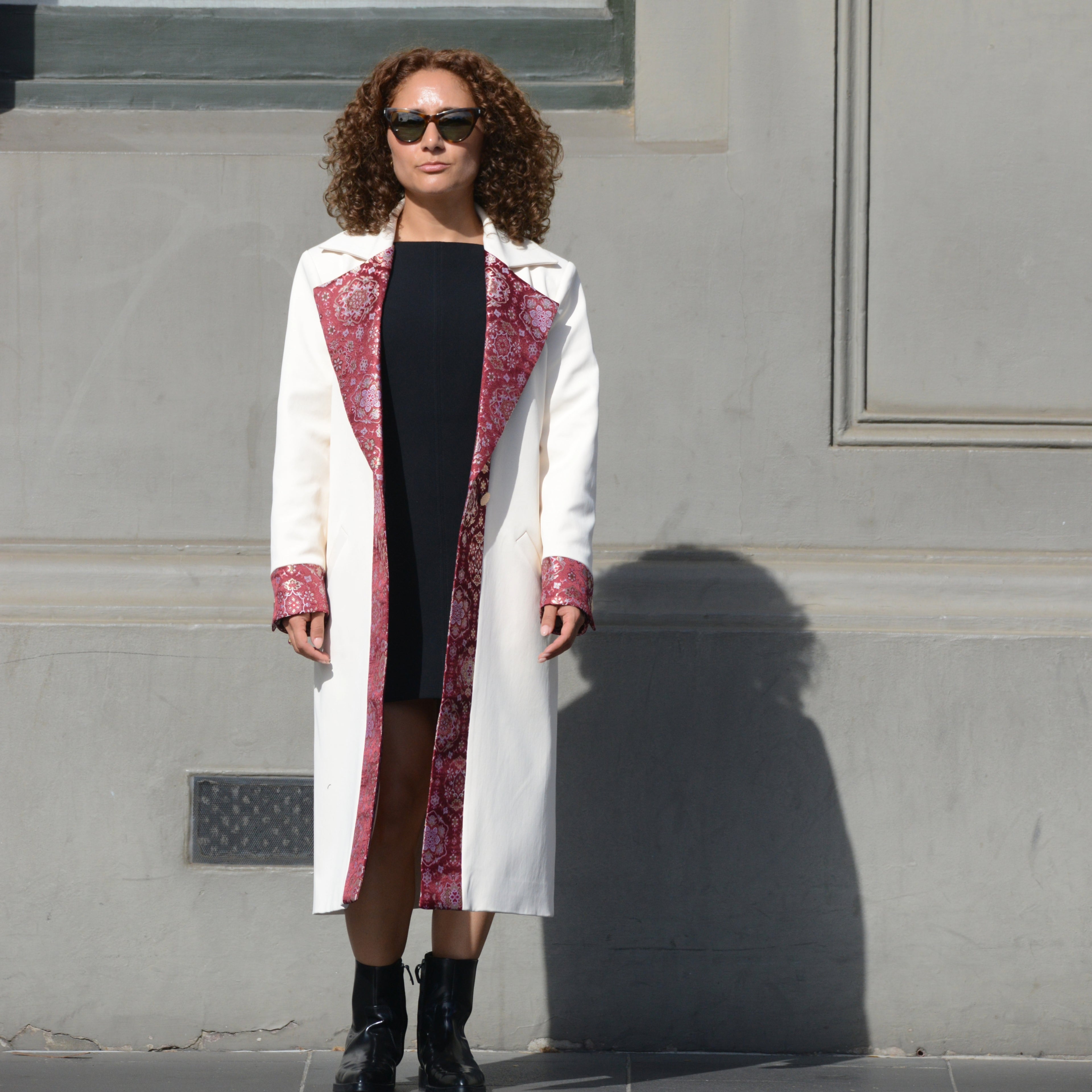 Nora Jacquard  coat, city silk road style - Nastaran