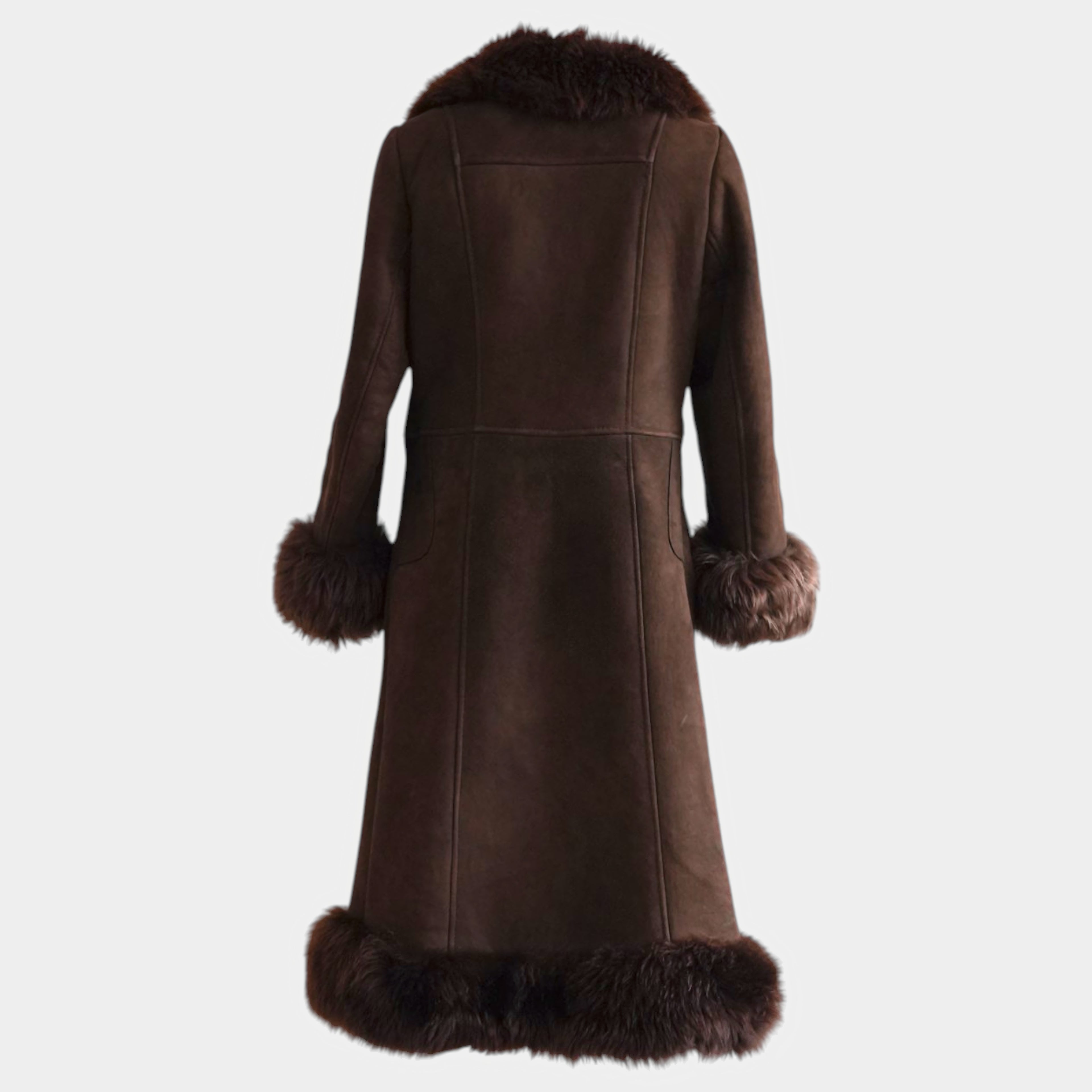 Chocolate brown authentic Afghan coat