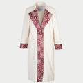 Jacquard womens coat silk road style 
