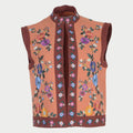 Floral embroidered womens waistcoat